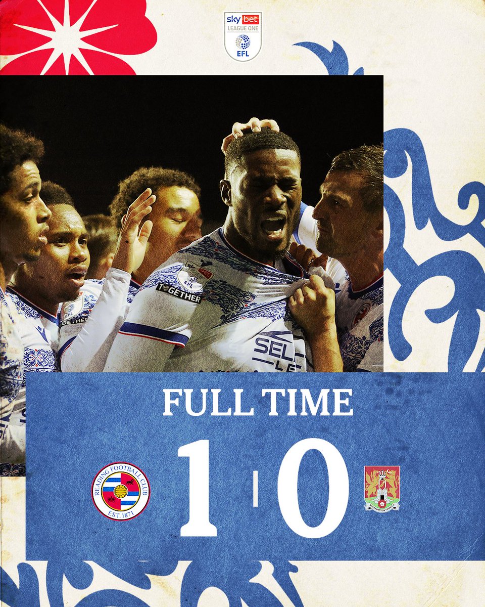 FULL TIME 

A Kelvin Ehibhatiomhan header is enough to secure all 3 points. 

GET IN THERE YOU ROYALS 💙