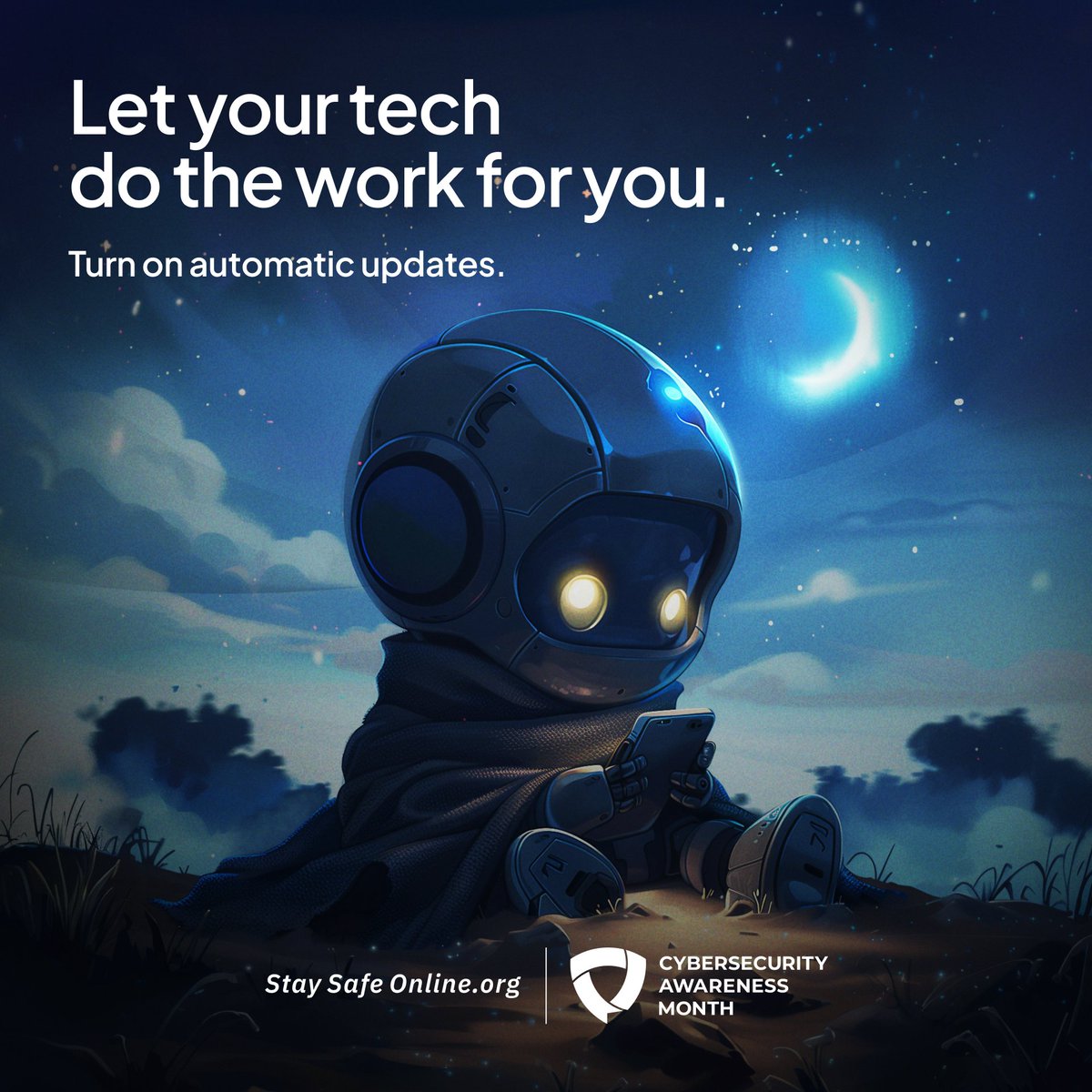 Fridge? Doorbell? Thermostat? Washing machine? If it’s connected to your Wi-Fi, make sure it’s up to date! The latest software updates provide the best security, no matter what device. #CybersecurityAwarenessMonth