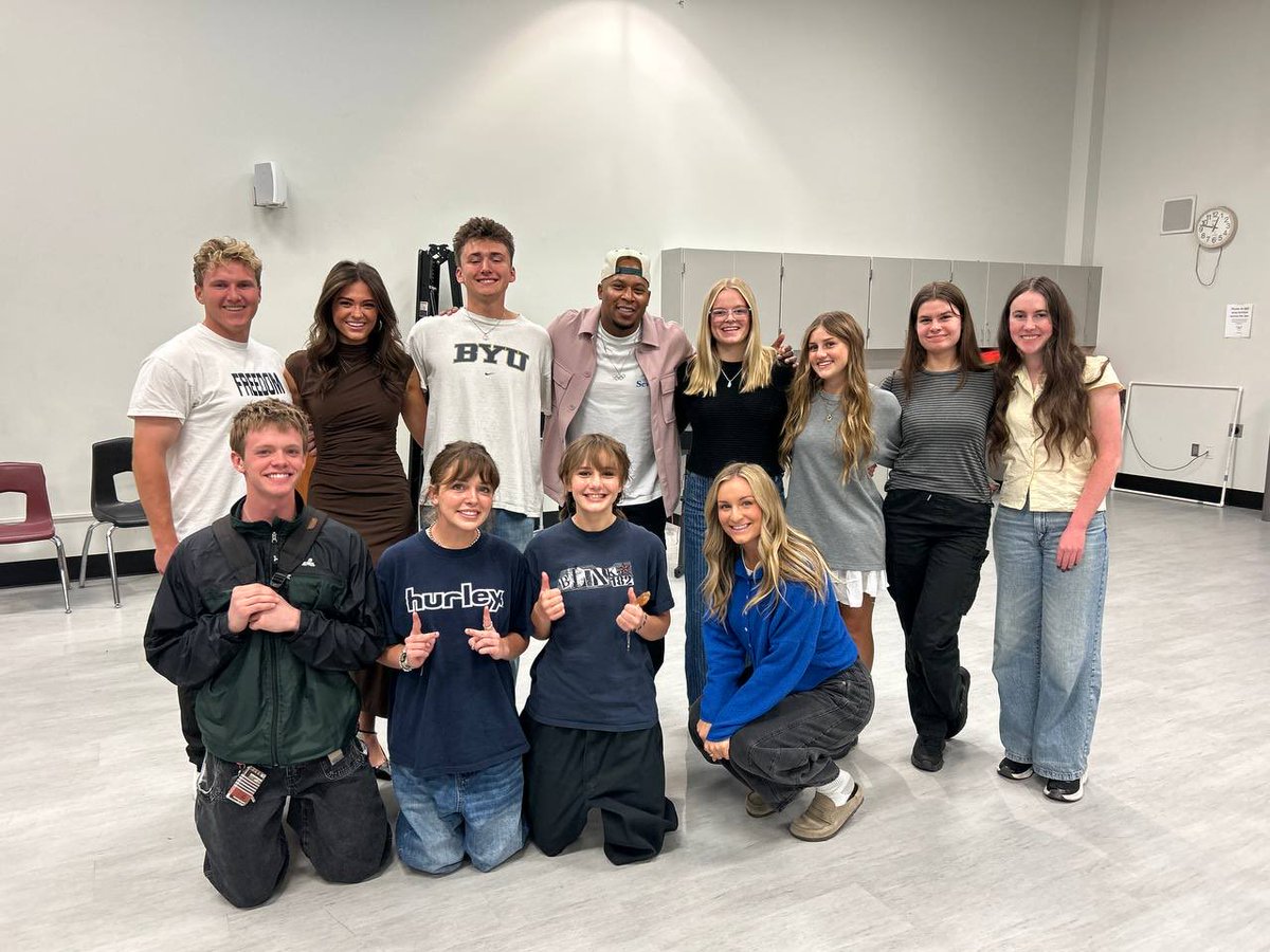 WOW! 👏 Absolutely amazing event today with <a href="/AWatsonOLY/">Anthony Watson OLY</a> at Lone Peak! Thanks so much to Anthony for coming out to speak to us here in Utah, we had a blast! 🔥🇺🇸 <a href="/tpusastudents/">TPUSA Students</a>
