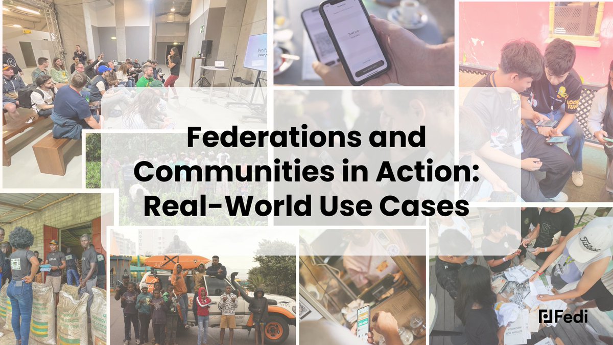 Want to know how Fedi is being used in real life? Our latest blog post  explains: 💰Cross-border family savings 🤝Bitcoin meetups 🚀Bitcoin  circular economies 🧑‍🧑‍🧒‍🧒Humanitarian and Human Rights aid  🚜Agricultural cooperatives &