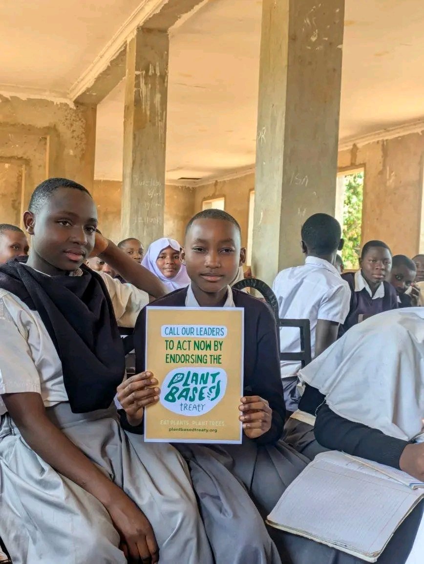 Systems.
Participants discussed the importance of shifting towards plant-based food systems as a pathway to sustainability and climate resilience.

We are proud that young people from Mwilamvya Mpya Secondary School signed and endorsed the Plant Based Treaty, showing their