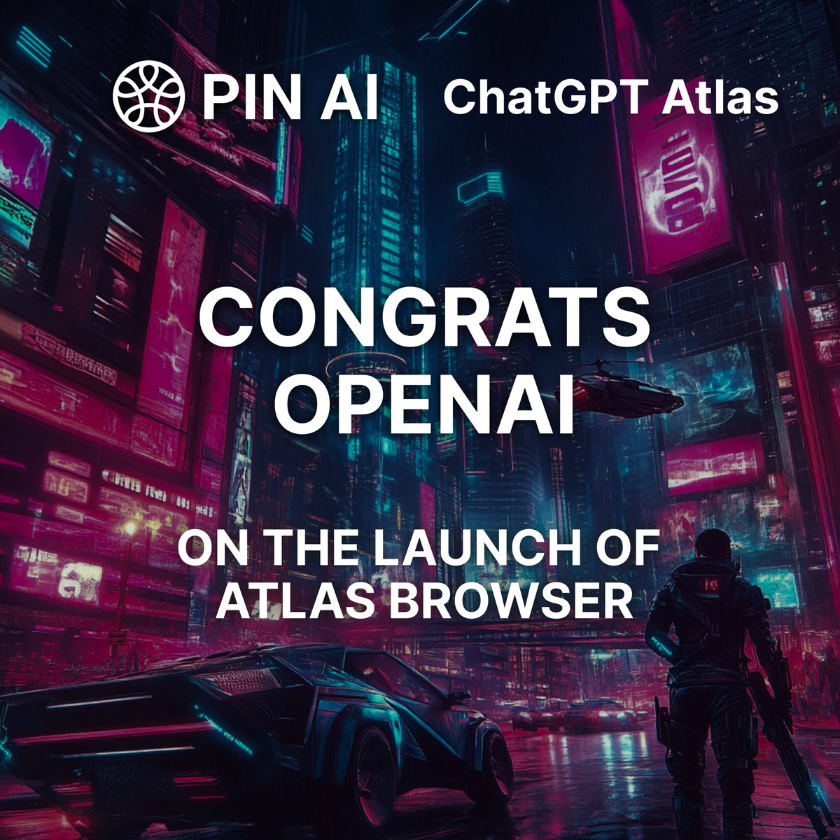 pinai_io's tweet image. Congrats to @OpenAI on launching Atlas for browser. 

Now you can use ChatGPT for the web and PIN AI for voice to bring your mobile context into one seamless, personalized AI experience.

That’s real personalization.