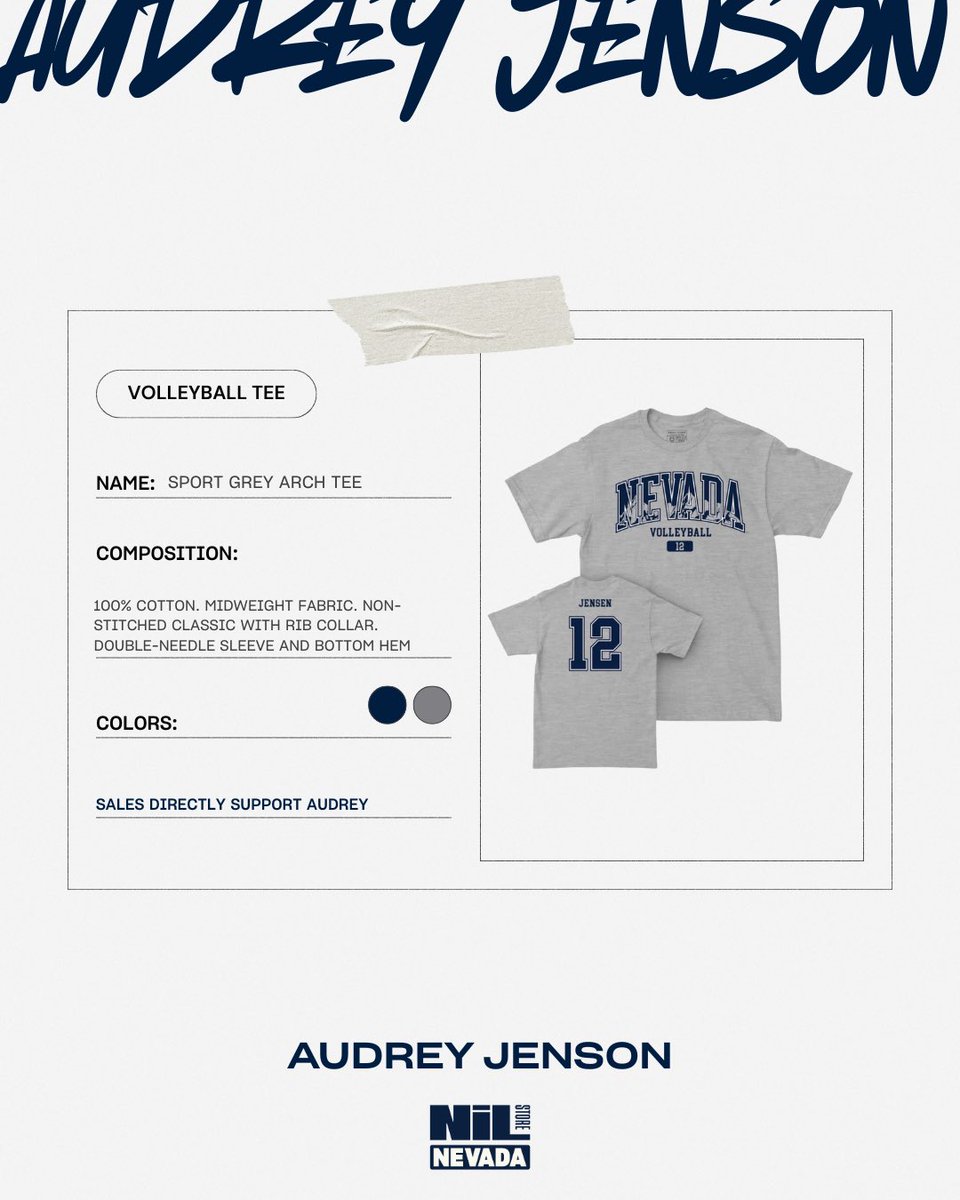Support Audrey and gear up for the season with us today🐺🏐

Shop Now: nil.store/nevada