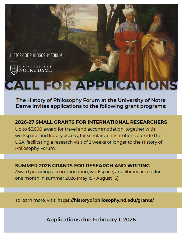 History of Philosophy Forum at Notre Dame tweet media