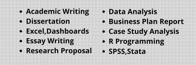 Legit_Homework7's tweet image. Research
- Dissertation
- Thesis
- Proposal
-Online classes
- Lab reports
- Homework
- Essays
- Projects
- Law
- Programming
- Business
- Accounting
- psychology
- Finance
-Midterms
- Political science
- Anthropology
WhatsApp: +1 (415) 531-7905