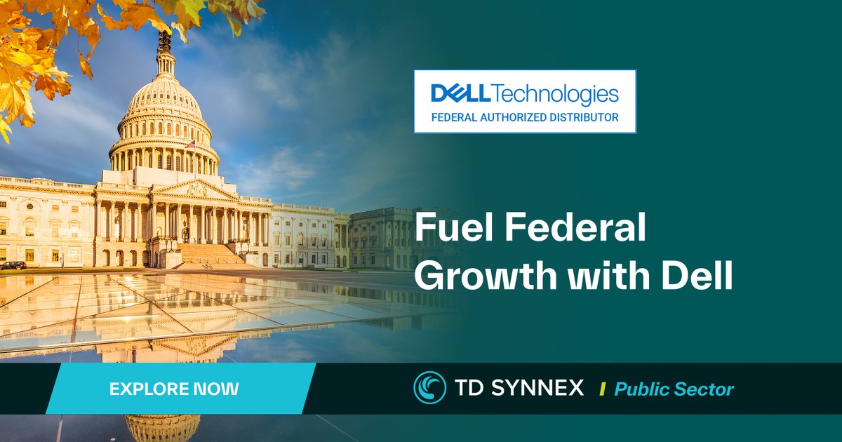 TD_SYNNEX_PS's tweet image. Maximize year-end federal revenue with @Dell Technologies Services. Boost #federal growth year-round by bundling #hardware + services to unlock value, satisfaction and new revenue.  bit.ly/41fdc8L #DellTechnologies #FederalIT