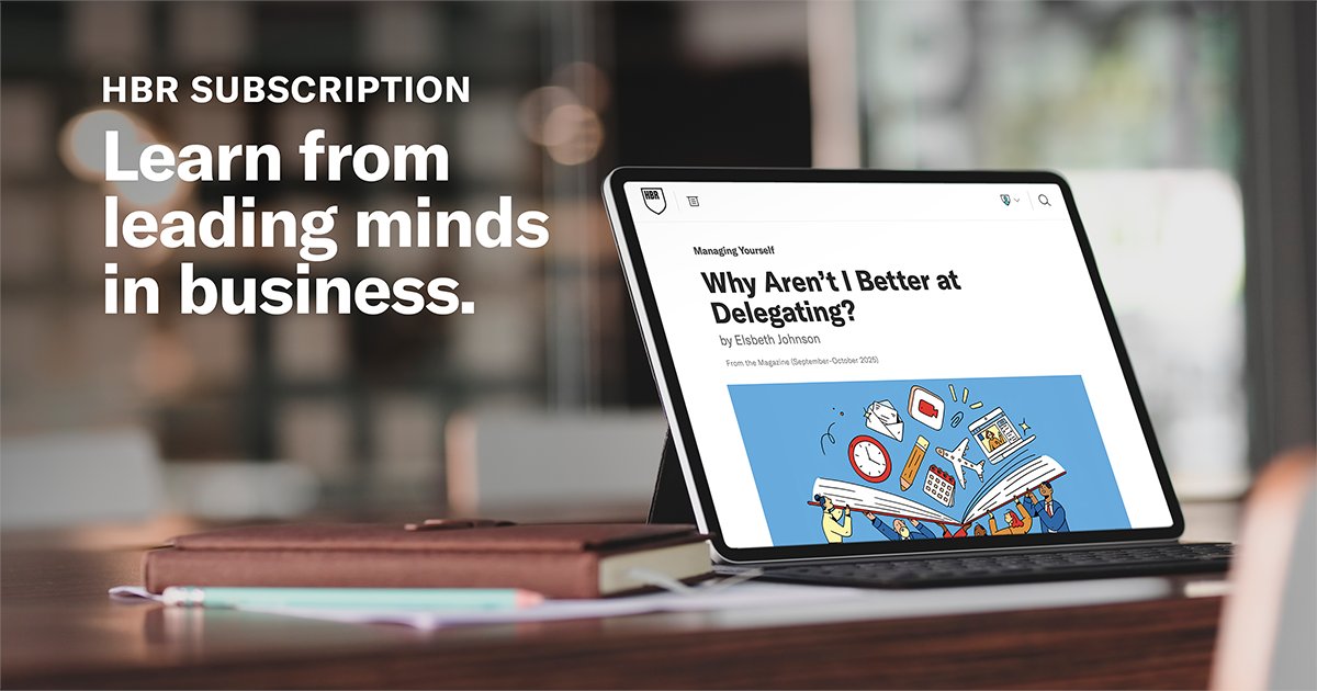 HarvardBiz's tweet image. Enhance your efficiency at work by accessing unparalleled insights from leading minds in business and leadership. Subscribe to HBR today!
s.hbr.org/4hp0MTA