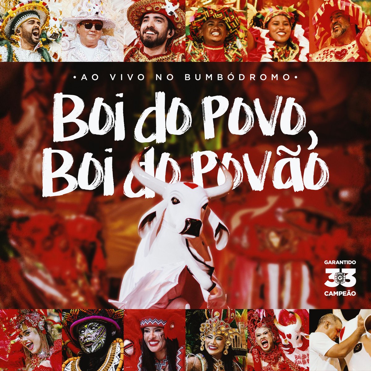 garantido's tweet image. A ESPERA ACABOU! 💿🐮♥️
Já está disponível em todas as plataformas digitais o nosso álbum “Boi do Povo, Boi do Povão - Ao Vivo no Bumbódromo”! 
+