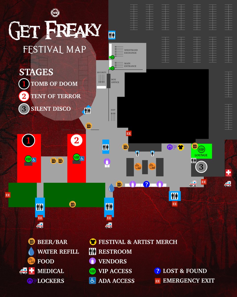 Your map to Get Freaky 2025 is officially here. Plot your route, find your stage, and prepare for chaos!

Set times coming next!

#GETFREAKY TIckets x FAQ x Lockers → getfreakyslc.com