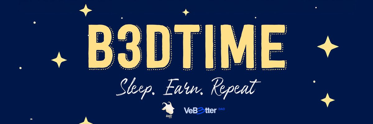 B3DTIME_VET's tweet image. Hey @vechainofficial
Already tried @B3DTIME_VET?
Sleep2earn $B3TR is now LIVE! 🤩
👉🏻 Sleeping is sustainable because it helps your body recover and your immune system stay strong. It improves memory, mood, and focus, helping you function well every day.
#VeBetterDAO #VeChain