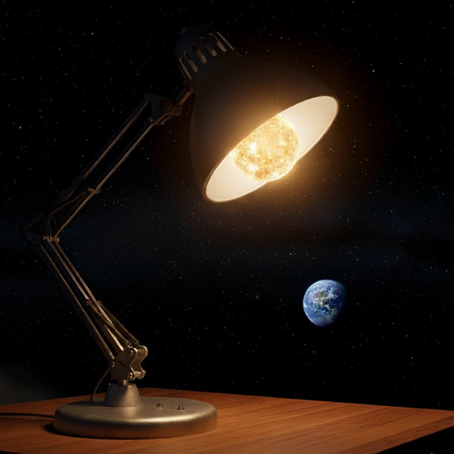 djcows's tweet image. the sun is a lamp