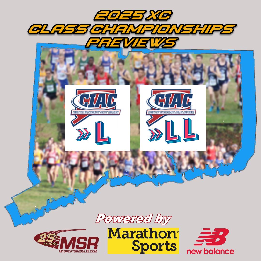 MySportsResults (@mysportsresults) on Twitter photo Check out part 1 of 2025 CIAC XC Class Championships Previews for L & LL Races bit.ly/472NHf7
<a href="/Marathon_Sports/">Marathon Sports</a>  <a href="/NBRunning/">New Balance Running</a> <a href="/TheRunningAcad/">The Running Academy</a> <a href="/runnerspace/">RunnerSpace</a> <a href="/DyeStat/">DyeStat</a> <a href="/AthleticdotNet/">AthleticNET</a> <a href="/ciacsports/">CIAC Sports</a> <a href="/CTHSCA/">CHSCA</a> <a href="/GoECCAthletics/">ECC Athletics</a> <a href="/fciac/">FCIAC</a> <a href="/NVL_Athletics/">NaugValleyLeague</a> <a href="/_SLC_Athletics/">Shoreline Athletic Conference</a> <a href="/ncccathletics/">NCCC Athletics</a> Check out part 1 of 2025 CIAC XC Class Championships Previews for L & LL Races bit.ly/472NHf7
<a href="/Marathon_Sports/">Marathon Sports</a>  <a href="/NBRunning/">New Balance Running</a> <a href="/TheRunningAcad/">The Running Academy</a> <a href="/runnerspace/">RunnerSpace</a> <a href="/DyeStat/">DyeStat</a> <a href="/AthleticdotNet/">AthleticNET</a> <a href="/ciacsports/">CIAC Sports</a> <a href="/CTHSCA/">CHSCA</a> <a href="/GoECCAthletics/">ECC Athletics</a> <a href="/fciac/">FCIAC</a> <a href="/NVL_Athletics/">NaugValleyLeague</a> <a href="/_SLC_Athletics/">Shoreline Athletic Conference</a> <a href="/ncccathletics/">NCCC Athletics</a>