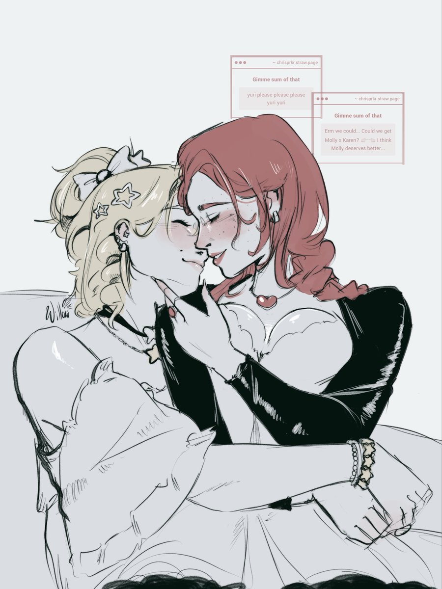 girls kissing. search. 

#karenjones #mollyoshea