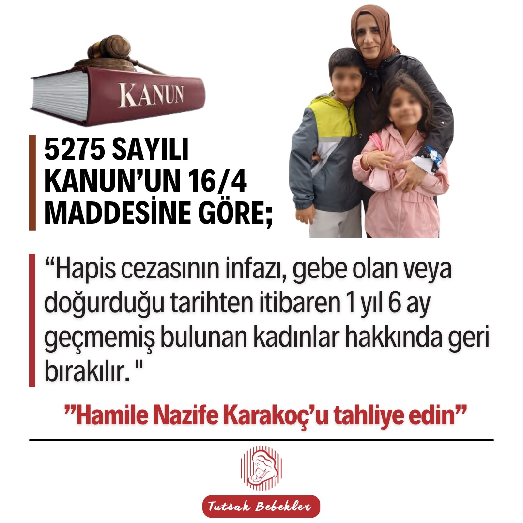 Hamile Kadınları rahat bırakın 
7 Aylık Hamile Nazife Karakoç Kanunsuz bir şekilde tutuklandı 

7AylıkHamile Tutuklandı