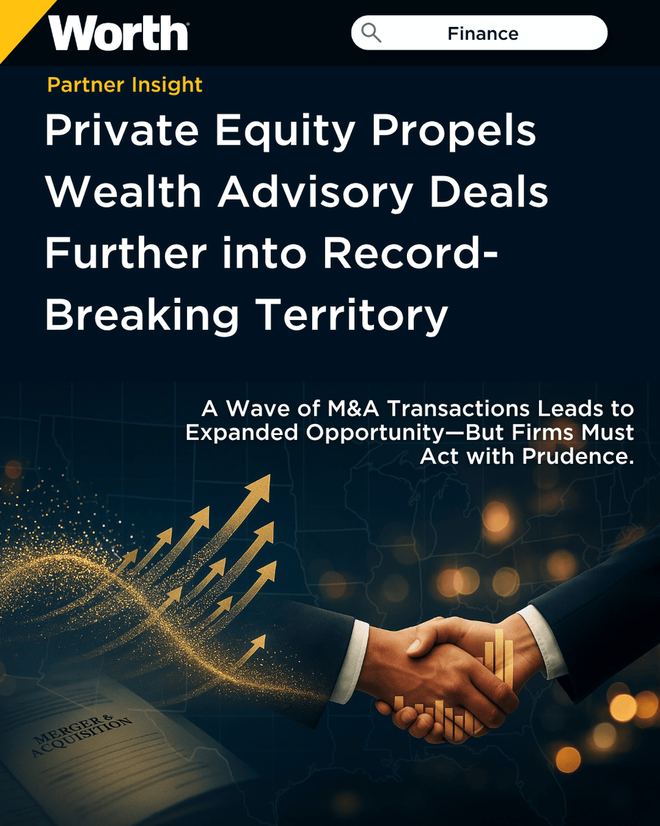 worthmag's tweet photo. Wells Trecaso ($570M AUM) &amp; Carson Wealth ($31B) explore an M&amp;A, valuing culture over price.

Wealth firm deals up 20% Year over year—what @MarshBerryInc calls a “Great Awakening.” 

Learn More: https://t.co/BEKjBOm8Zv 

#PartnerInsight #MarshBerry #JohnOrsini https://t.co/Rv93EWRhHx