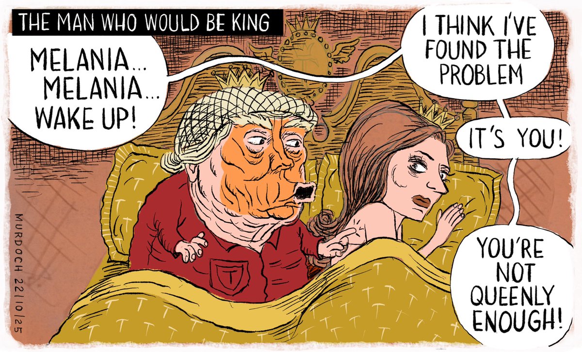 The Man Who Would Be King.
My #cartoon today #Trump #NoKings