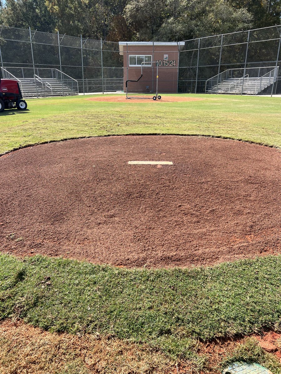 Jeremy Johnson (@groundsjeremyj) on Twitter photo Mound is complete. Who would’ve thought you’d have to order 419 sod. <a href="/AthleticsHenry/">Henry County Schools Athletics</a> <a href="/HenryCountyBOE/">Henry County Schools</a> <a href="/GeorgiaSFMA/">Georgia SFMA</a> #imtrying #Groundskeepers #sportsfield #baseball Mound is complete. Who would’ve thought you’d have to order 419 sod. <a href="/AthleticsHenry/">Henry County Schools Athletics</a> <a href="/HenryCountyBOE/">Henry County Schools</a> <a href="/GeorgiaSFMA/">Georgia SFMA</a> #imtrying #Groundskeepers #sportsfield #baseball