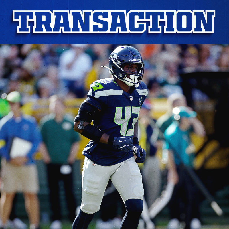 Colts's tweet photo. we have signed DE Seth Coleman to the practice squad and released CB Keenan Garber from the practice squad.