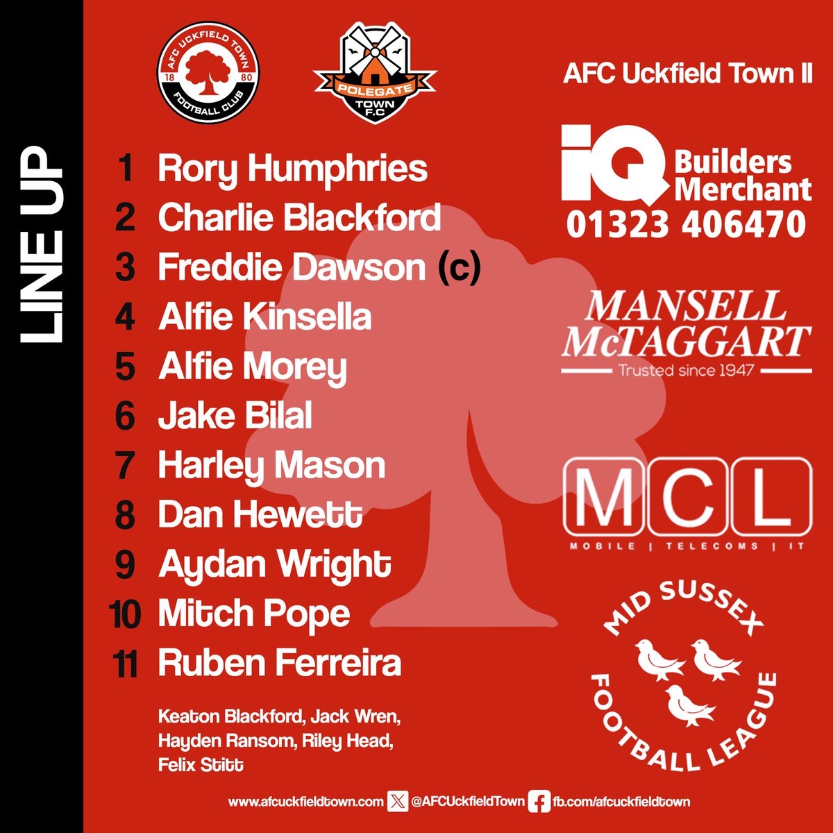 𝗔𝗙𝗖 𝗨𝗰𝗸𝗳𝗶𝗲𝗹𝗱 𝗧𝗼𝘄𝗻 tweet media