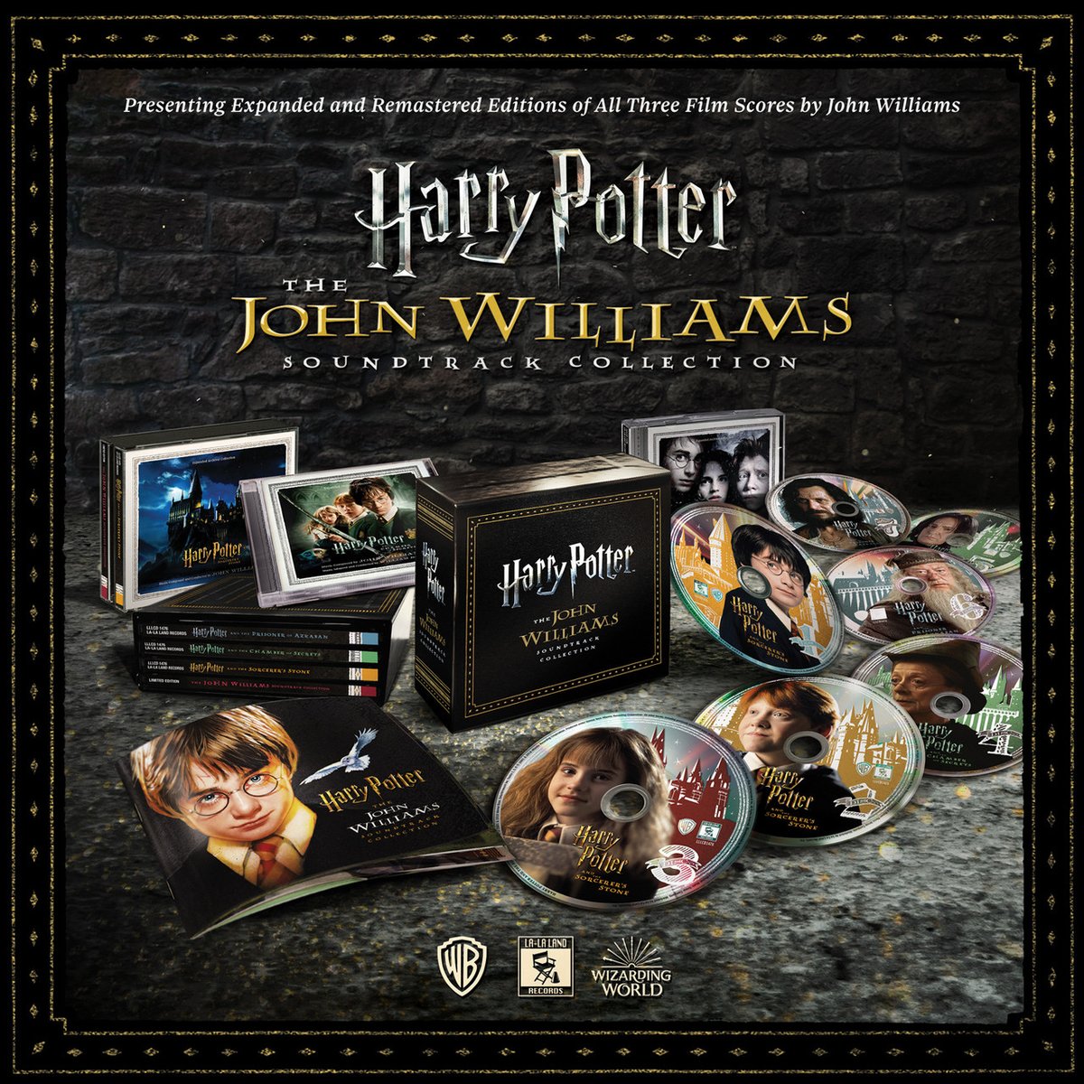 He aquí la compra irresponsable en cuestión.

Me encantan las bandas sonoras de John Williams de las primeras películas de Harry Potter y este set de las ediciones completas llevaba mucho tiempo en mi lista de deseos. En cuanto me enteré de que lo reeditaban, no dudé.