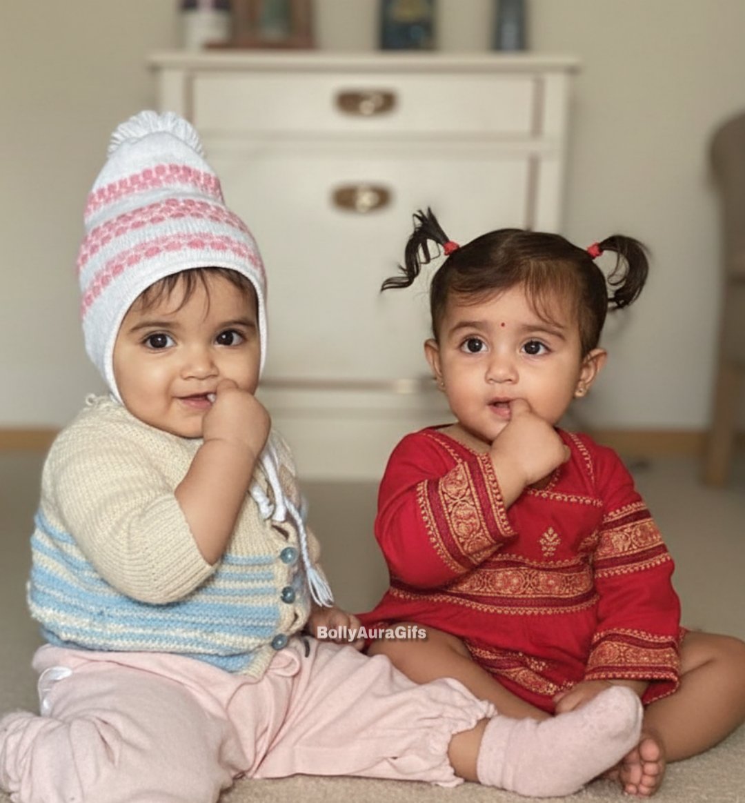 Janhvi_s_files's tweet image. Baby Deepika meets baby Dua ❤️