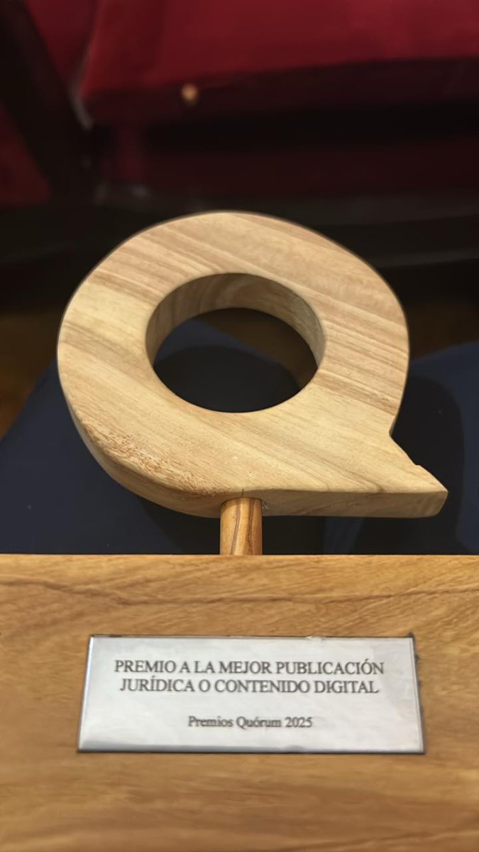 ¡Ganamos el Premio Quorum 2025 a "Mejor Publicación Jurídica o Contenido Digital"! Gracias a nuestra comunidad y a todos los que hacen posible este trabajo día a día.

<a href="/fulviosan/">Fulvio Santarelli</a> <a href="/DerechoUBA/">Facultad de Derecho</a>