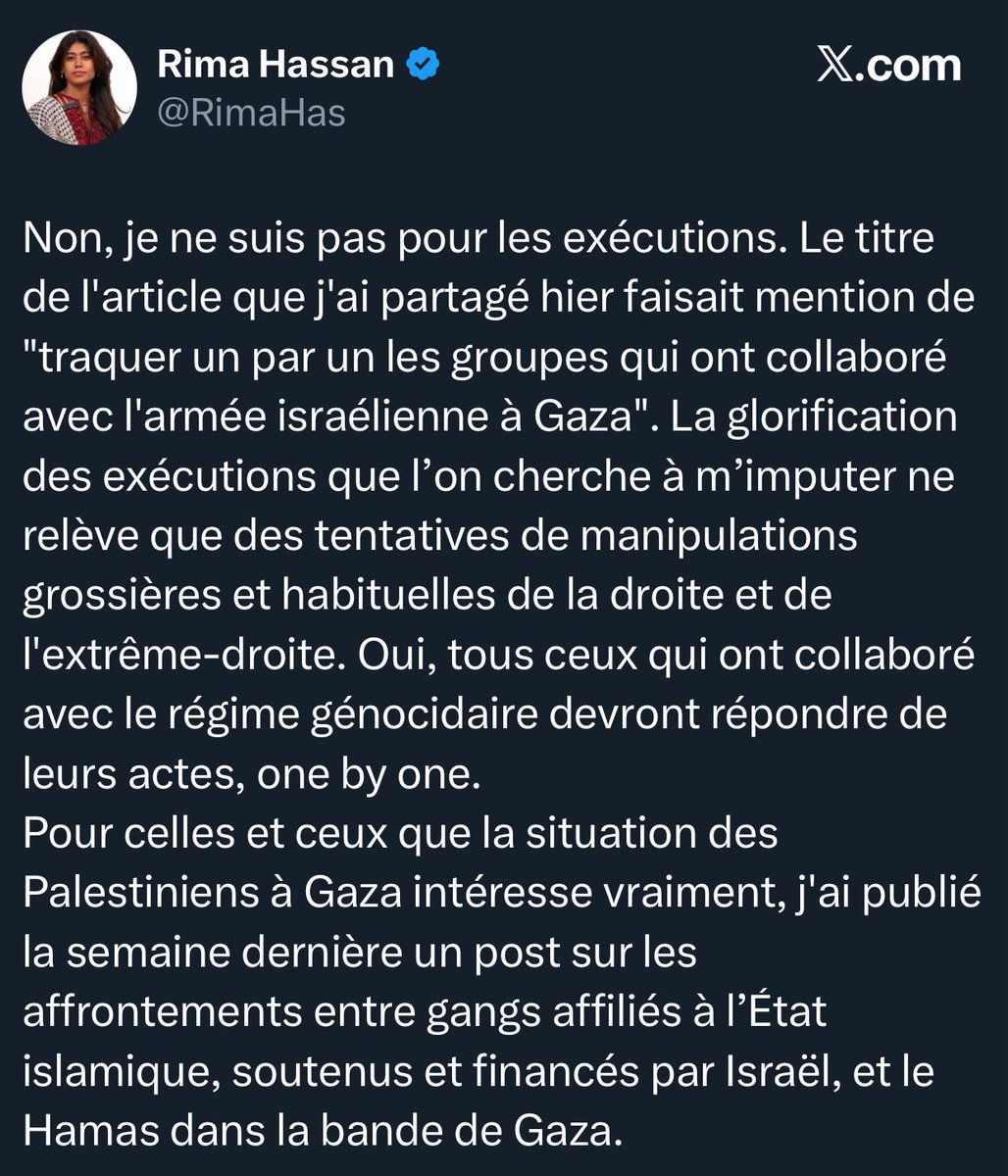 Rima Hassan persiste et signe. 😳

Cette femme est députée Européenne française et elle est clairement du côté du Hamas. 

DESTITUTION ! 😤