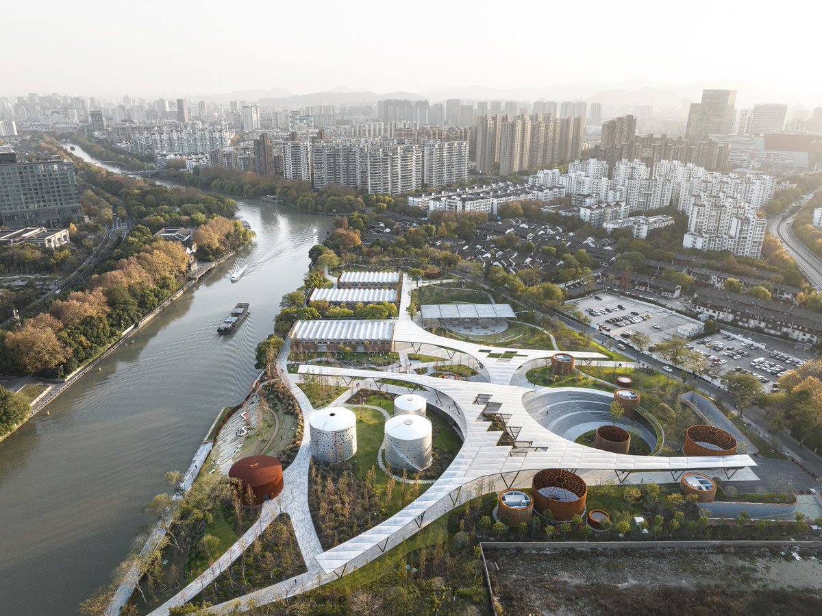 illustrarch's tweet photo. Hangzhou Xiaohe Park by Kengo Kuma &amp; Associates

#park #architects #design #architecture #illustrarch https://t.co/mHTO0LMxxE