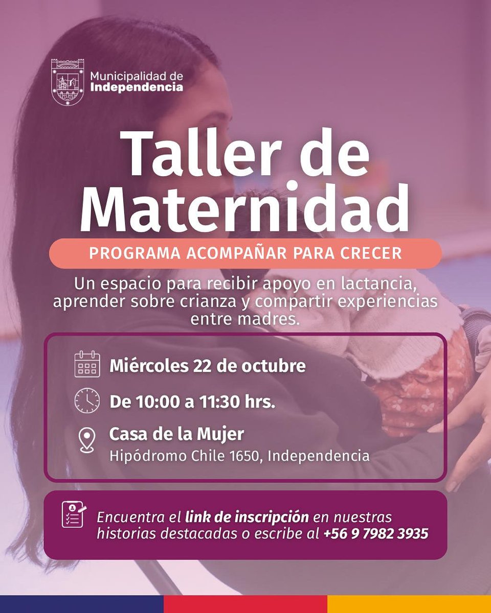 Ser mamá no es fácil 💜
El Programa Acompañar para Crecer te invita a un espacio para compartir, aprender y recibir apoyo en esta etapa.
Inscríbete aquí 👉🏻 forms.office.com/r/9vdjmDftik