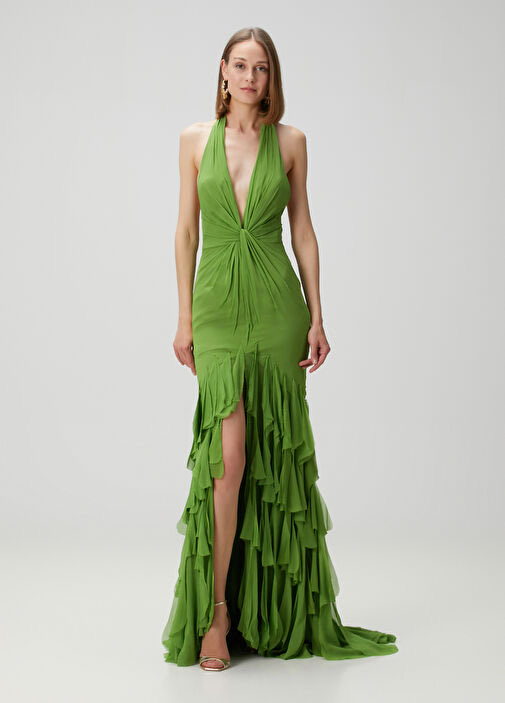 Bella Hadid wearing Raisa Vanessa gown at her sister Alana Hadid's wedding