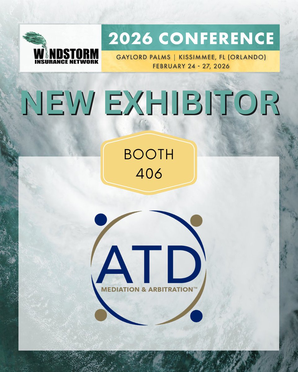 Thanks to our new exhibitor, <a href="/ATDMediation/">ATD Mediation</a> ! Join us Feb 24-27, 2026, in Kissimmee, FL. Learn more: ow.ly/kSQN50X7gIh #WINDNetwork #WIND2026 #WindReConnetReEngage
