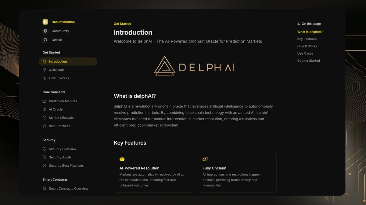 delphai_io's tweet image. Don’t follow the noise. Real builders keep building.
$DELPH is here for the long game 🔮
Are you a dev looking to integrate our Oracle? Our docs are available at: docs.delphai.io/introduction