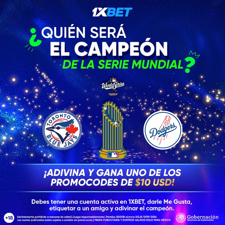 1xbetmexico_'s tweet image. 🧢⚡ ¡El diamante arde! La #SerieMundial define a su rey 👑 
¿Ya tienes a tu favorito? Adivina al campeón y gana un #Promocode de 💸 $10 USD 
💙 ¡Solo para los que se la rifan en 1xBet!