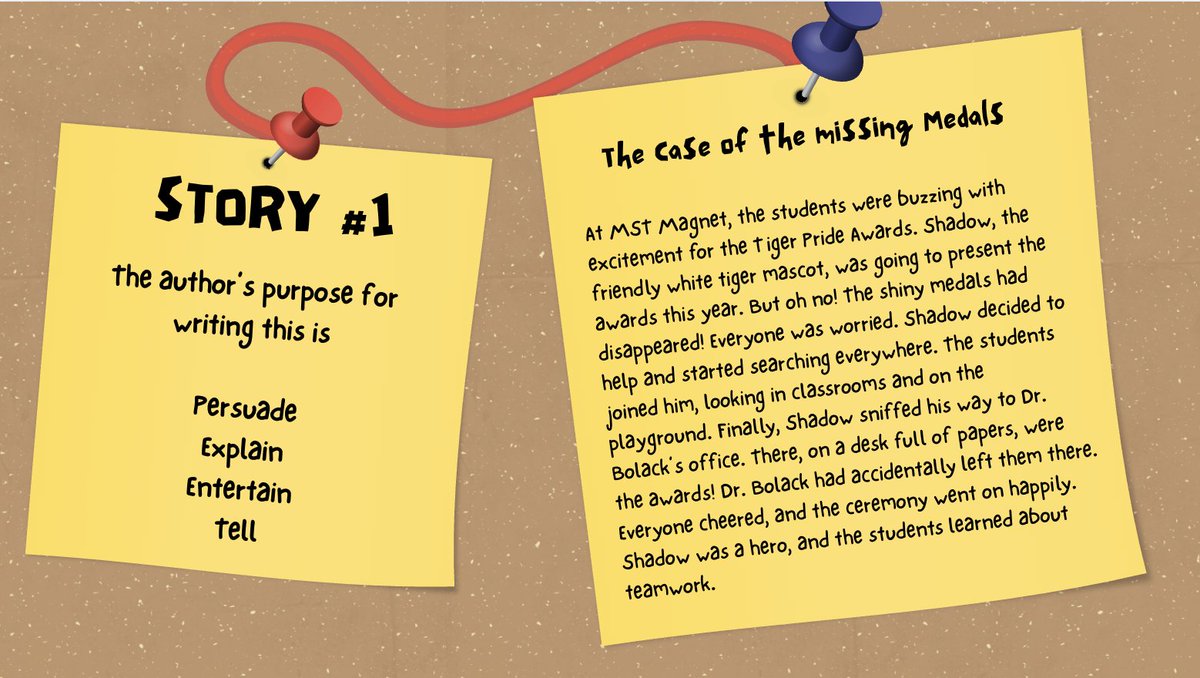 mspuente17's tweet image. @canva for the win! Used #Magicwrite to make engaging grade appropriate stories for our review and explanations for skills. #MagicMedia to generate a cute AI tiger detective to match our school mascot.