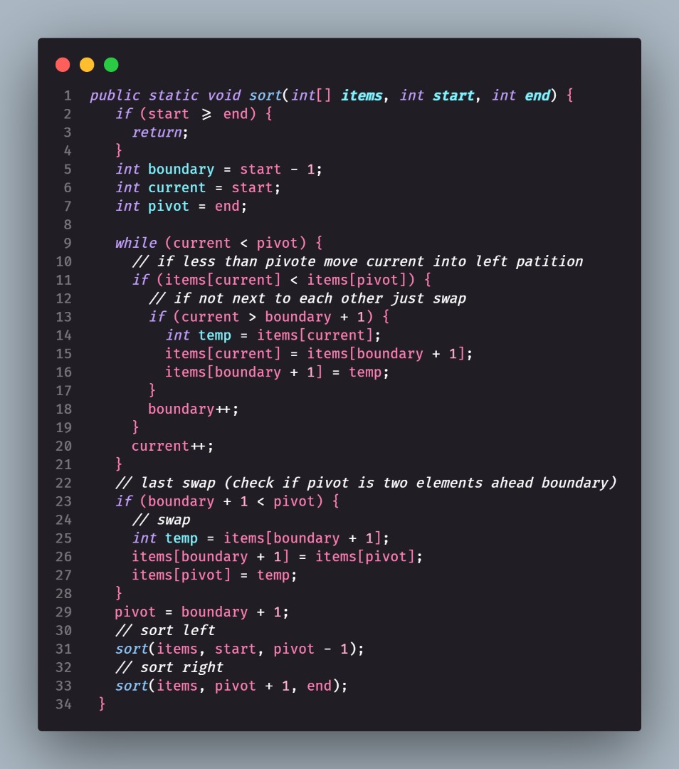 prosper_coded's tweet image. and i felt Quick Sort was the simplest 🤡