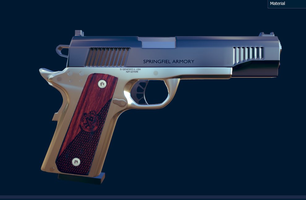 rekoknight's tweet image. 1911 Pistol

#RobloxDev #GameDev #weapons #guns  #Roblox  #Pistol