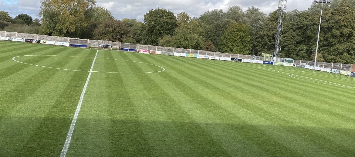 The lights are on, crowd is building at <a href="/HalsteadTownFC/">Halstead Town FC</a> for the <a href="/BBCEssex/">BBC Essex</a> <a href="/EssexCountyFA/">Essex County FA</a> Senior Cup tie versus <a href="/OfficialClarets/">Chelmsford City FC</a>. New stand sponsor St. George Property Group alongside the <a href="/EssexReferees/">Essex Referees</a> match officials. Great atmosphere, hospitality and pitch by <a href="/AndyScrivener1/">Andy Scrivener</a>