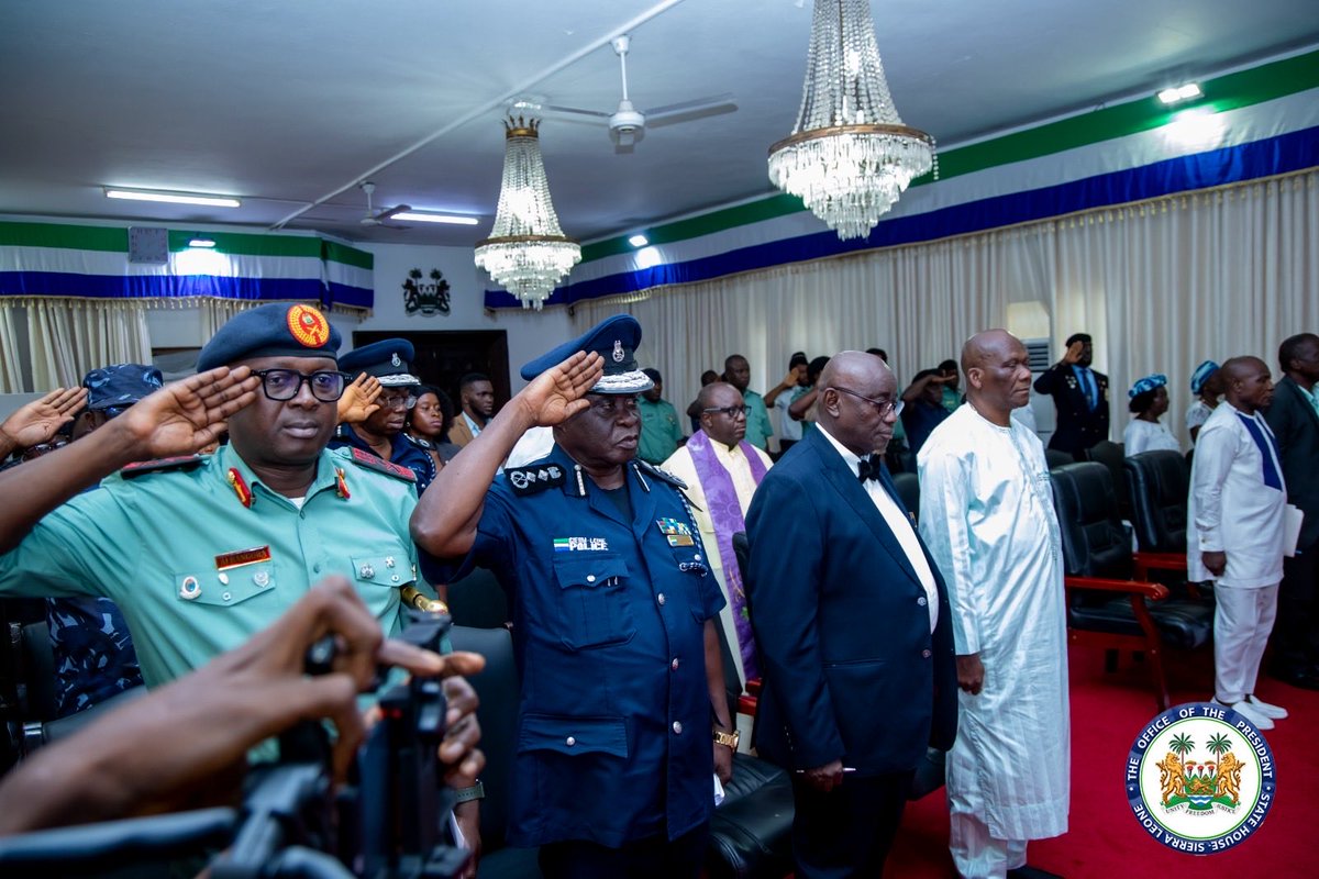 Sierra Leone’s President Julius Maada Bio Launches Poppy Week, Honours Men and Women in Uniform

State House, Freetown – Tuesday, 21 October 2025 - His Excellency President Dr. Julius Maada Bio has officially launched the National Poppy Week celebration at State House, paying