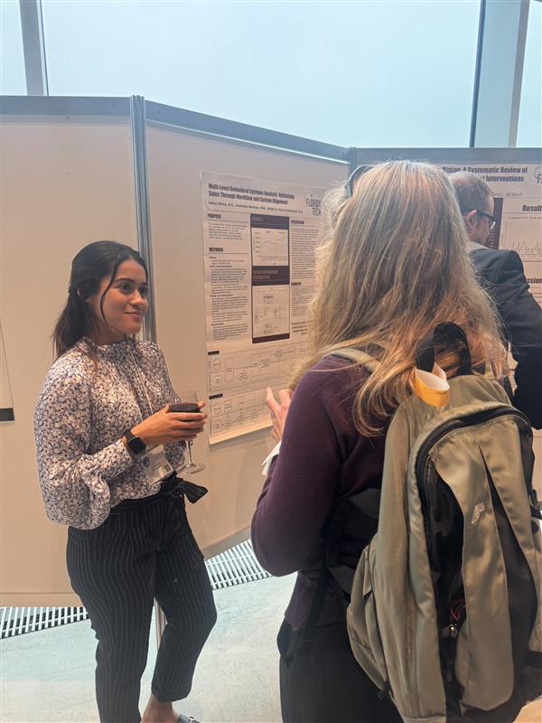 Florida Tech’s Dr. Andressa Sleiman was the MC at the OBM Network | ICEABA 2025 Conference in Reykjavik, Iceland this past October 9-16, 2025. Alumni Jaday Alicea and current MS student Callie Batey presented their posters at this event.