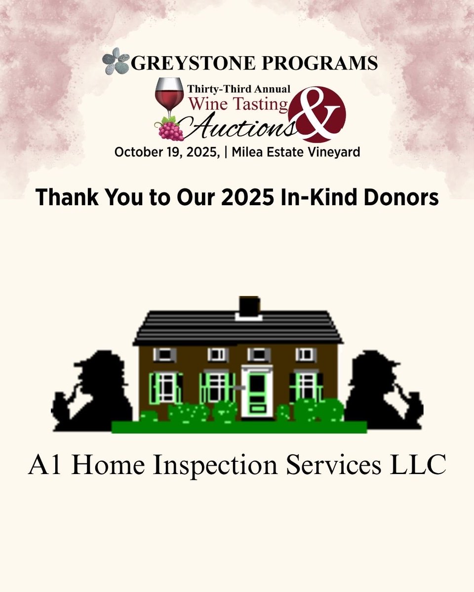 GreystonePrgrms's tweet image. Thank you to our generous in-kind donors whose contributions helped make the 33rd Annual Wine Tasting and Auctions an extraordinary day.

#GreystonePrograms