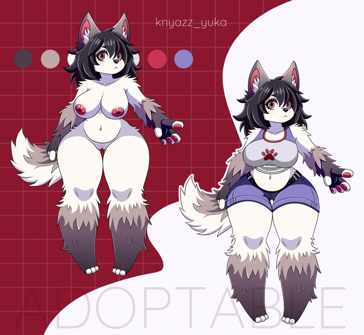 Adopt Auction
Wolf 🐺

YCH Auction: ych.commishes.com/auction/show/4…

Furaffinity: furaffinity.net/view/62712464/

#adoptable #wolfgirl #canine #shortstack #chubby #furry