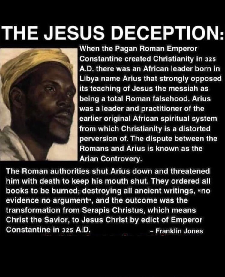 S4ri14's tweet photo. @ianatmars @mv_nft @AutismCapital Arianism the followers of Jesus monotheistic(another word for Muslim an Arabic word meaning devoted to God) Arianism in the Visigothic Kingdom of Spain until 589. The dispute between the Romans(the trinitarian) &amp;Arius is known as the Arian Controvery. https://t.co/GxVbzBbpNv