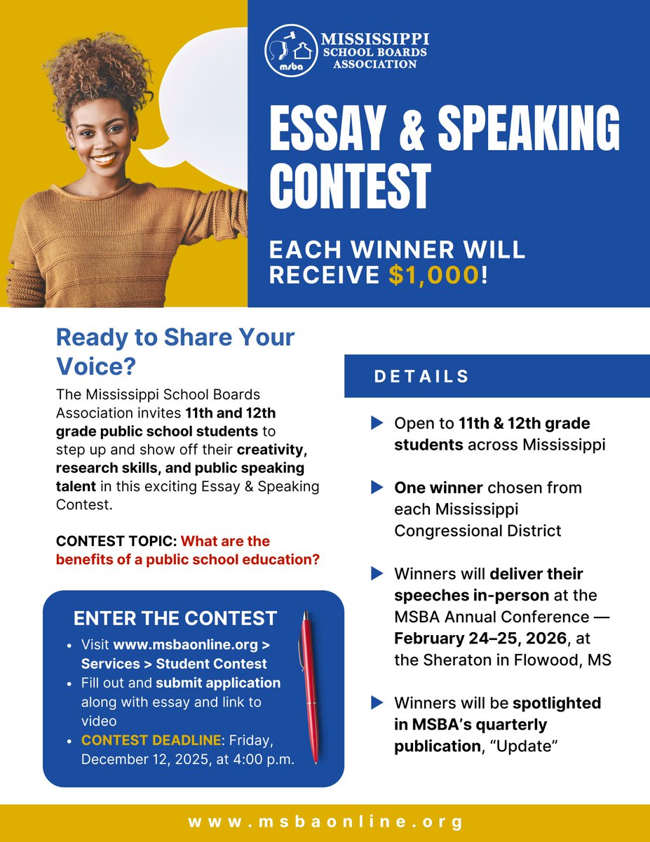 Mississippi School Boards Association tweet media