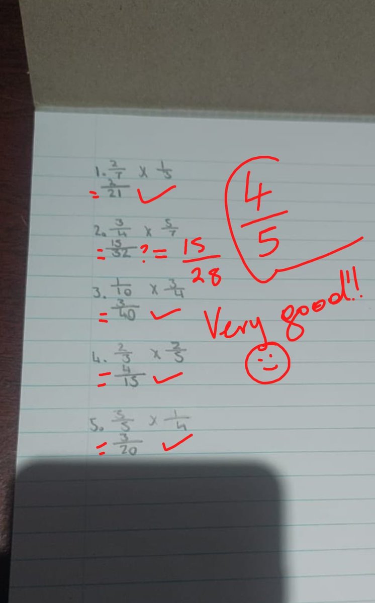 NjabuloNkabin15's tweet image. Multiplication of fractions 😊♥️
Laying solid foundation 🤞🏾
#tutorials
#tutoring
#math
#tutoringservices
#abaphaseabafundi
