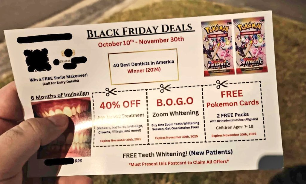 PokeTCGAlerts's tweet image. Pokรฉmon packs are now being used to get people to go to their dentist ๐ญ
#PokemonTCG
