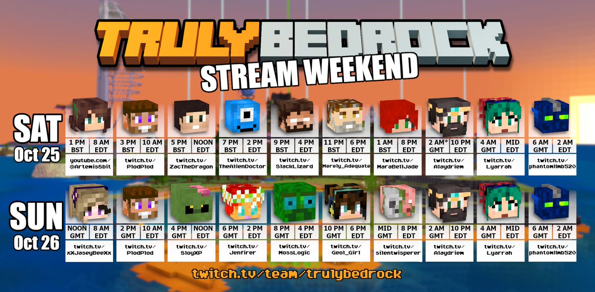 It's spooky season, and this year for Halloween we've got a real treat - Trick or Trials Stream Weekend is this weekend! 

#TrulyBedrock