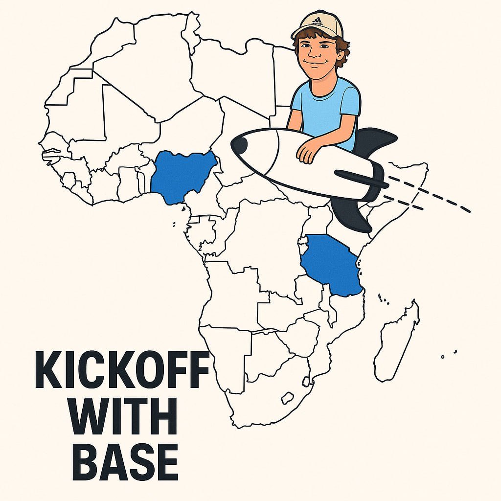 nickcryptopro's tweet image. It’s official. I’m heading to Africa to share my @base journey and how others can join the base network state.
Stops: Kenya 🇰🇪 & Nigeria 🇳🇬 (Oct 30–Nov 3).
I want to meet developers, students, and young builders.
What’s your best advice for young builders?
