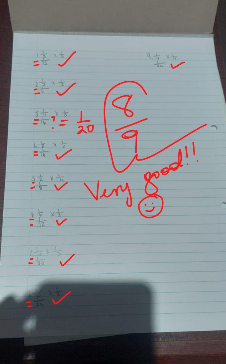 NjabuloNkabin15's tweet image. My Grade 7 Learner is enjoying multiplying fractions 🤞🏾
It is now or never 🕺🏾🕺🏾🕺🏾
#tutorials
#tutoring
#math
#tutoringservices
#abaphaseabafundi