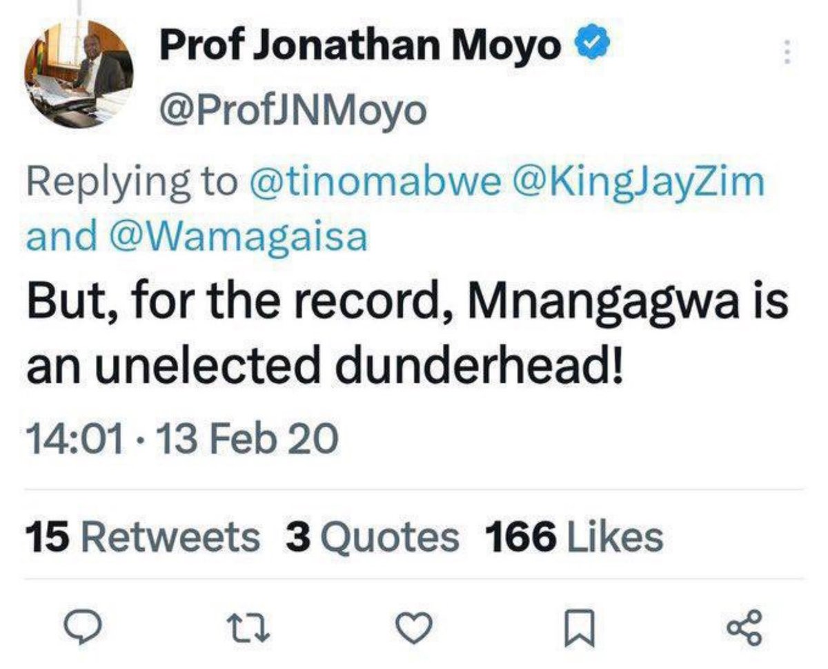 🔸Excuse me, Prof.

Kanjani doom and gloom yamaita apa?

We need new leaders.🇿🇼