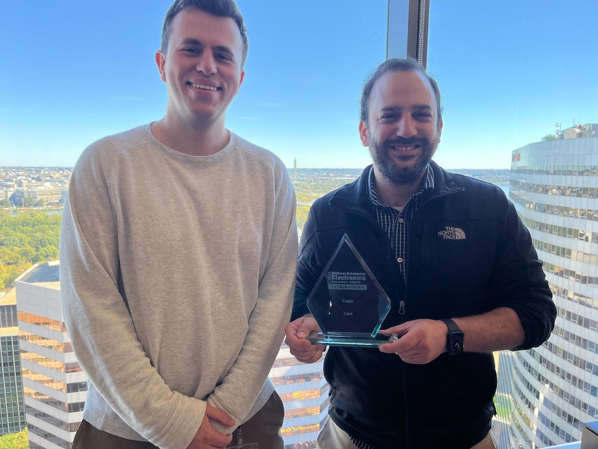 🎉  Cape is honored to be recognized in the 2025 Military and Aerospace Electronics Innovators Awards Program! #MAEInnovatorsAward

Read more: businesswire.com/news/home/2025…